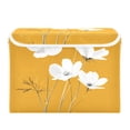 thumbnail image 7 of Yayeee Collapsible Cube Storage Bin with Lid Fabric Closet Decorative Basket with Handles, White Flowers, 7 of 7
