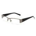 thumbnail image 2 of Newbee Fashion- Premium High Quality Metal Half Frame Reading Glasses Spring Hinge Half Rim Readers in Hard Case, 2 of 4