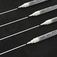 thumbnail image 4 of Kassa 4-Pack Fine Tip White Chalk Markers | Includes 2 3mm Reversible Bullet, Chisel Tips | Works on Chalkboard, Blackboard, Windows & Mirrors | Erasable & Dust-Free | Ideal Use at Home, Office, 4 of 9
