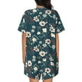 thumbnail image 3 of Rocae Vintage Floral for Two Piece Sleepwear Pajamas Sets for Women Soft Short-Sleeved Pjs with Lounge Shorts Large, 3 of 9