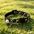 thumbnail image 4 of Breakaway Cat Collar with Bell, Glow in The Dark Moon Star Pattern Adjustable Kitten Collar with Luminous Pendant, Cute Safety Collar, 4 of 4