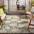 thumbnail image 2 of SAFAVIEH Cabana Iskra Indoor/Outdoor Area Rug, Green/Pink, 8' x 10', 2 of 16