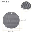 thumbnail image 2 of Uxcell 4pcs Silicone Mat for Hot Pots and Pads, Hot Pot Holders, Heat Resistant Counter Mats-Dark Grey+Light Grey, 2 of 5