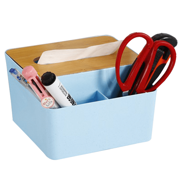 Caja de pañuelos de bambú dura para el baño, la cocina y la oficina