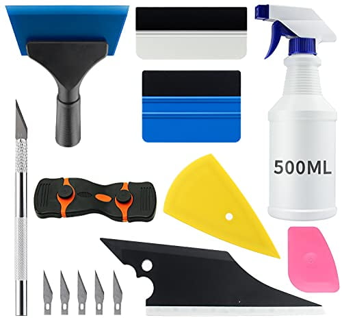 9 9 Pcs Vehicle Glass Protective Film Installing Tool Car Window Film Squeegee Automotive Film Scrapers Window Tint Tools YXGOOD Car Window Tint Application Tools Kit