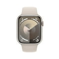 thumbnail image 2 of Apple Watch Series 9 [GPS + Cellular 45mm] Smartwatch with Starlight Aluminum Case and Starlight Sport Band - M/L. Fitness Tracker, ECG Apps, Always-On Retina Display, Water Resistant, 2 of 10