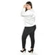 thumbnail image 3 of Blusa Satinada Roman Fashion con Lazo Talla Extra 5101 Blanco, 3 of 6