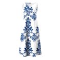 thumbnail image 4 of Striped Dresses for Women V Neck Sleeveless Maxi Dress Loose Fit A Line Casual Long Sundress Fashion Trendy Outfits Floral Travel Summer Dress 2026, S-5XL, 4 of 5