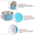 thumbnail image 5 of Jaula para Perros Tazón Extraíble De Acero Inoxidable Colgante para Mascotas Jaula Tazón De Agua Pequeño Alimentador Comida para Perros Gatos Conejos Birdsgreen Suministros para Mascotas, 5 of 5