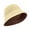 Beige1, variant on bestolf Women Summer Basin Hat Pure Color Hollow Design Fisherman Hat Travel Sun Protection Bucket Hat (Brown )