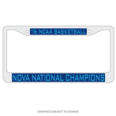 National Champions License Plate - Villanova Wildcats Official NCAA 6 inch x 12 inch License Plate Frame Laser by WinCraft