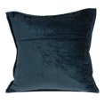 thumbnail image 2 of Parkland Collection Cerro Dark Blue Solid Quilted Throw Pillow Cover, 2 of 6