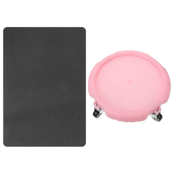 OULII 1Set Abdominal Training Board Pink Plastic PU Fitness Disc for Effective Workout
