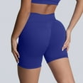 thumbnail image 2 of Pantalones cortos sin costuras para mujer - Pantalones cortos de yoga de cintura alta - Nailon/spandex, XS-XL - Elásticos en 4 direcciones, realzan las caderas, 2 of 5