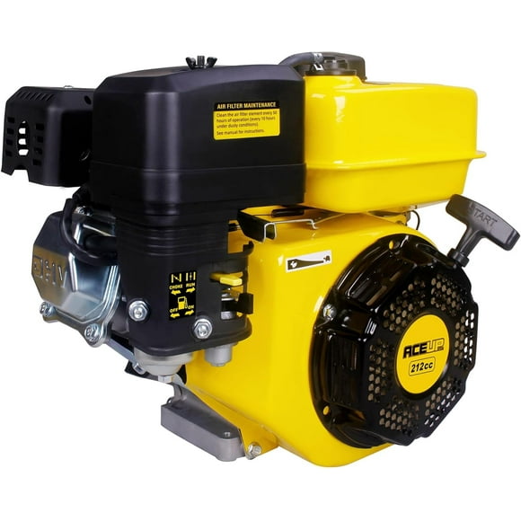 Aceup Energy 7HP 212cc Gas Engine Horizontal Shaft, 4 Stroke OHV Gas Motor, Shaft 3/4" (19mm) Diameter Recoil Start