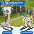 thumbnail image 4 of Double Dog Leash with 2 Handles, 360 Swivel No Tangle Dual Dog Leash, Comfortable Shock Absorbing Reflective Bungee for Two Pets (18~120 lbs, Black), 4 of 7