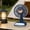 Blue, variant on Desktop Mini Fan USB Rechargeable Portable Small Fan 3 Speeds Adjustable Airflow Quiet Operation Compact Design, Handheld And Desktop Use, for Office Home Desk Travel Outdoor