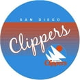 thumbnail image 3 of Trademark Gameroom San Diego Clippers Hardwood Classics Bar Stool with Back Rest, 3 of 3