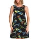 thumbnail image 1 of Fotbe Colorful Skateboard Vestido de Verano sin Mangas para Mujer – Vestido Midi Línea A, Estilo Camiseta Floral, Vestido Playero Casual y Fluido, 1 of 7