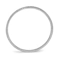 thumbnail image 2 of White Sterling Silver bracelet Bangle Cubic Zirconia CZ Round Clear 2 mm, 2 of 3