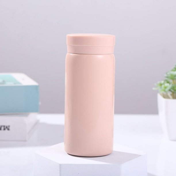 Taza de café de viaje con aislamiento moderno y simple con tapa abatible - Vaso de acero inoxidable reutilizable a prueba de fugas - Regalos para mujeres, hombres, él y ella - 10 oz - Polvo