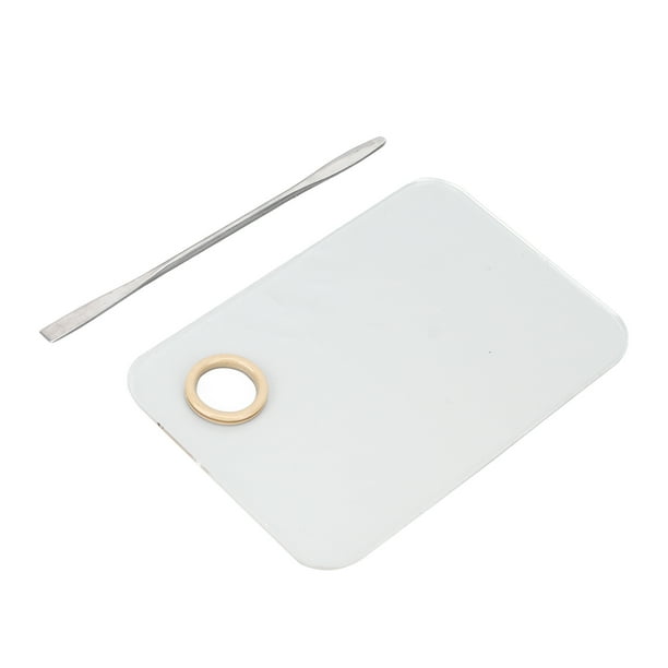 Makeup Mixing Palette Acrylic Blending Palettes Makeup Palette With Spatula Tool For Mixing Silver Makeup Mixing Palette Cosmetic Mixing Tray