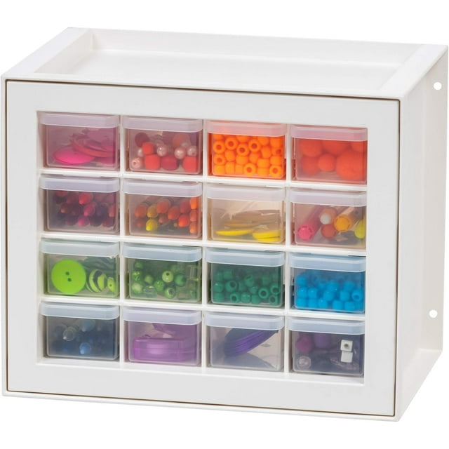Screw Organizer Hardware Storage Organizer Drawer Parts Cabinet Plastic Drawer Storage for Hardware Crafts Small Parts Nuts and Bolts Tool Storage Scrapbook Art Hobby -