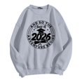 thumbnail image 7 of Women's Sweatshirt Class Of 2026 Graduation Graphic Crew Neck Long Sleeve Pullover Raglan Top Streetwear Hoodie Alternative, 7 of 7