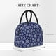 thumbnail image 2 of Easygdp Snowflakes On Dark Blue Bolsa de Almuerzo Insulada Grande, Forro de Aluminio, Diseño Espacioso, a Prueba de Fugas, Ideal para Trabajo, Picnics, Viajes y Actividades al Aire Libre, 2 of 6