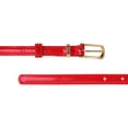 thumbnail image 5 of INSPIRE CHIC Women's Patent Leather Skinny Alloy Pin Buckle Waist Belt Red-1 Waist: 29-32, 5 of 7