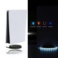 thumbnail image 1 of PS5 host base colorful LED light bracket PS5 luminous base tray bracket supports voice control, 1 of 4