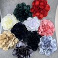 thumbnail image 4 of 14/19cm Fashion Large Flower Brooch Colorful Satin Fabric French Flower Brooch Handmade Suit Sweater Coat Decor Pins Brooches, 4 of 5