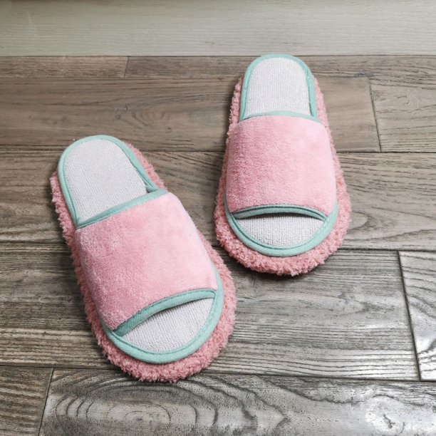 Pantuflas de madera para limpieza de baldosas, de un solo color, estilo japonés, sencillas, borrables, para parejas