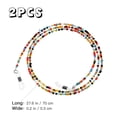 thumbnail image 2 of OULII 2Ensemble Chaîne de Lunettes avec Cordon Perles Multicolores pour Usage Quotidien Hommes Femmes, 2 of 8