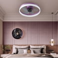 thumbnail image 4 of Ceiling Fans with Lights Dimmable Led Embedded, Thin Modern Ceiling Fans, 6 Adjustable Wind Speeds and Reversible Fan Modes, Purple, 4 of 9