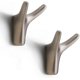 thumbnail image 1 of RV Paquete de 2 ganchos para abrigos, ganchos de pared con cabeza de vaca para colgar puertas, toallas resistentes, ropa, armario, armario, esponjas, gancho para baño, dormitorio, cocina, hotel, piscina, níquel satinado mate Sailing Electrónica, 1 of 5