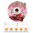 thumbnail image 6 of 13 Inch Round Placemats Set of 4, Valentine's Day Non Slip Heat Insulation PP Table Mats, Red Plaid Truck Love Roses Leaves Pink Washable Place Mats for Kitchen Dining Party Table Decor, 6 of 7