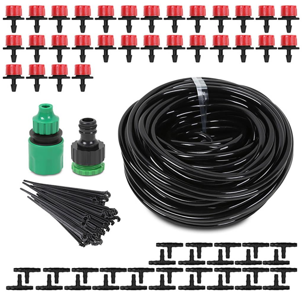 25M Garden DIY Automatic Watering Micro Drip Irrigation System Dripping
