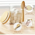 thumbnail image 3 of Sugar Jar Glass Salt Container,15 Ounces Clear Airtight Caning with  Lid and Spoon Scoop, Storage Overnight Oats, Salts, Coffee Bean, , Creamer,  Organizer,  of 1, 3 of 6