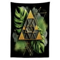 thumbnail image 2 of Ambesonne Monstera Outdoor Tablecloth, Abstract Boho Mystery Art, 58"x84", Fern Green Pale Brown, 2 of 2