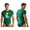 Green, variant on Mens Pajamas Bodysuit Cute Dinosaur Print Short Sleeve Leotard Buttoned Crotch Diaper Rompers Gray M