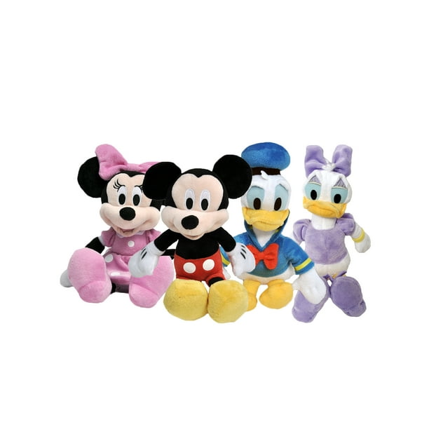 uitrusting Atlas schilder Disney 10" Plush Mickey Minnie Mouse Donald Daisy Duck 4 Pack - Walmart.com