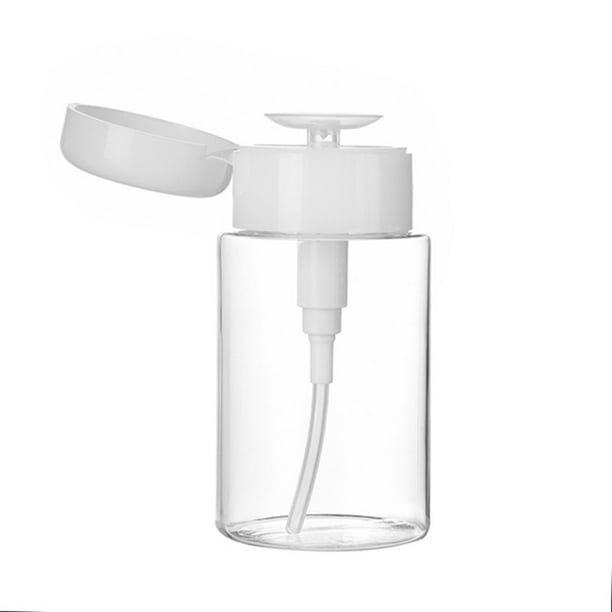 Botella con bomba vacía de 100/200ml, bomba de prensa rellenable, botellas vacías, botella removedora de presión de limpieza transparente, contenedor de líquidos, herramienta de maquillaje