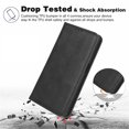 thumbnail image 6 of Dteck Flip Wallet Case for OnePlus 12R 5G, [3 Card Slots][Stand Function] PU Leather Shockproof Protective Case Magnetic Closure Phone Cover for OnePlus 12R 5G 2024,Black, 6 of 7