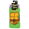 thumbnail image 5 of Teenage Mutant Ninja Turtles Men's Split Toe Adult Costume Mid-Calf Crew Socks Fits Sock Size 10-13, 5 of 7