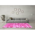 thumbnail image 3 of Ahgly Company Indoor Round Abstract Pink Modern Area Rugs, 7' Round, 3 of 4