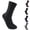 33# Black, variant on Men's Dress Socks Breathable Cotton Ribbed Crew Socks for Men Business & Casual,Dark Gray