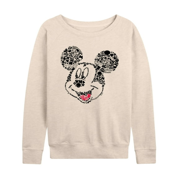 Mickey & Friends - Mickey Iconic Fill - Women's Lightweight French Terry Long Sleeve Shirt