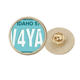 thumbnail image 1 of American USA auto número de matrícula Broche de oro metálico circular, 1 of 3