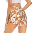 thumbnail image 3 of Goofa Corgi Animal Printed Women 2 in 1 Running Shorts,Quick Dry Athletic Workout Shorts,High Waisted Athletic Shorts with Liner Pockets-Medium, 3 of 9